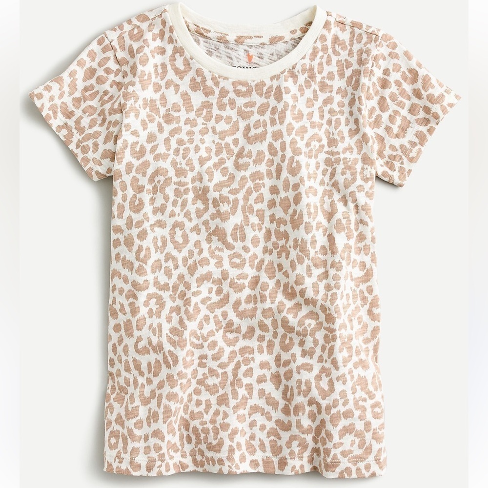 Crewcuts Girls' allover leopard T-shirt! NWT